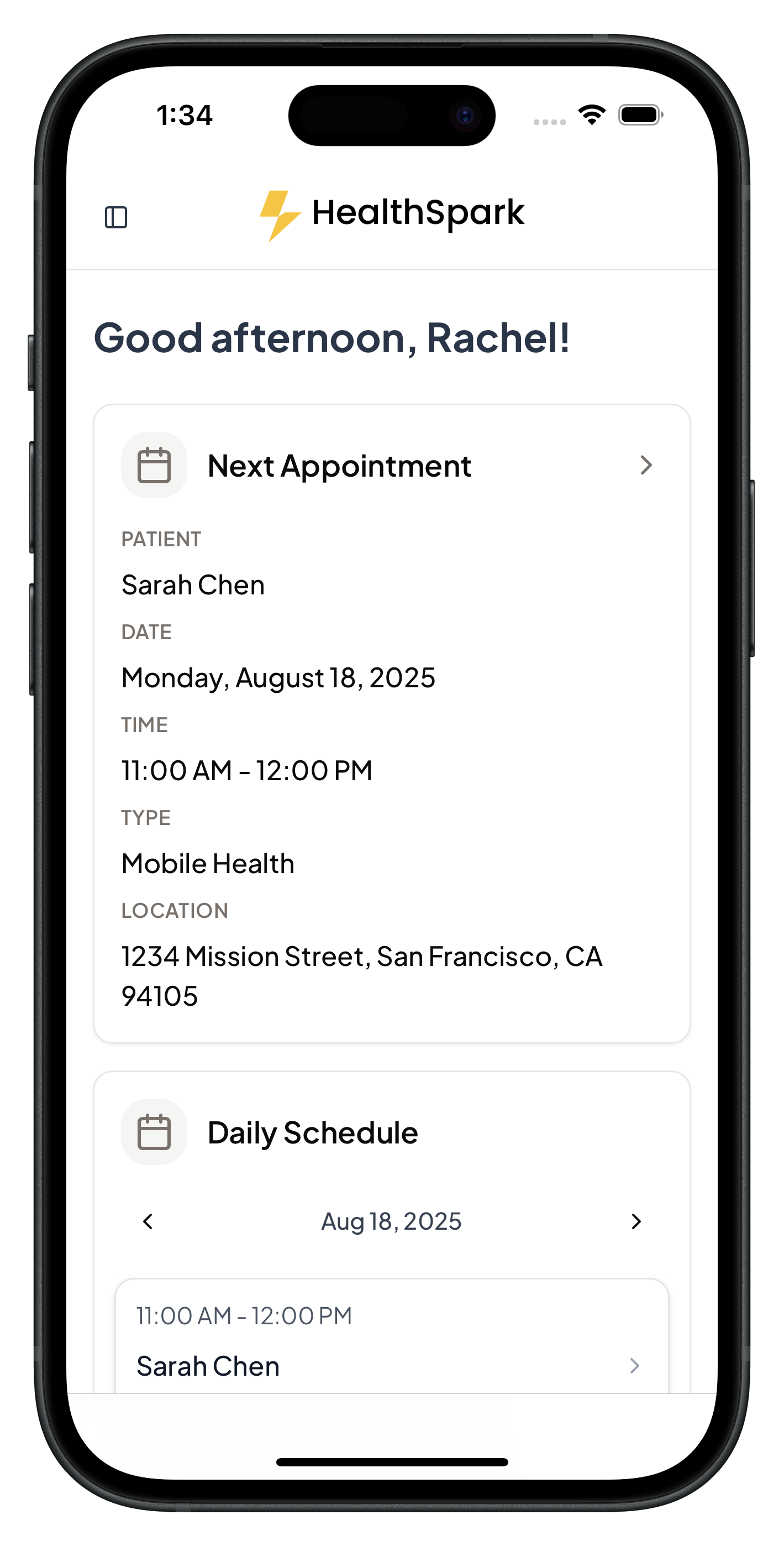 HealthSpark Mobile App